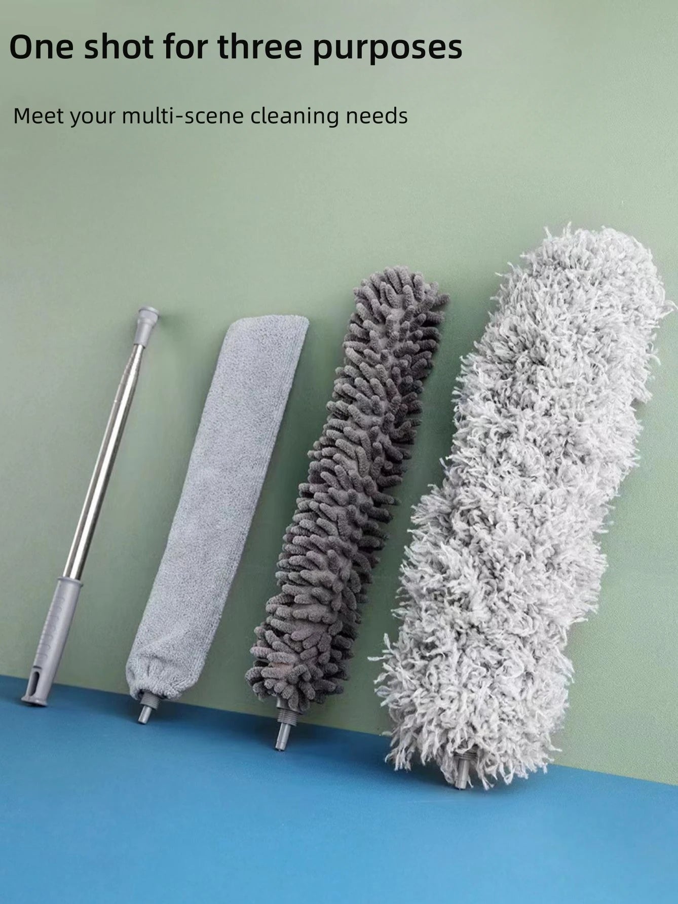 Extendable Duster With Multi-Tool Heads