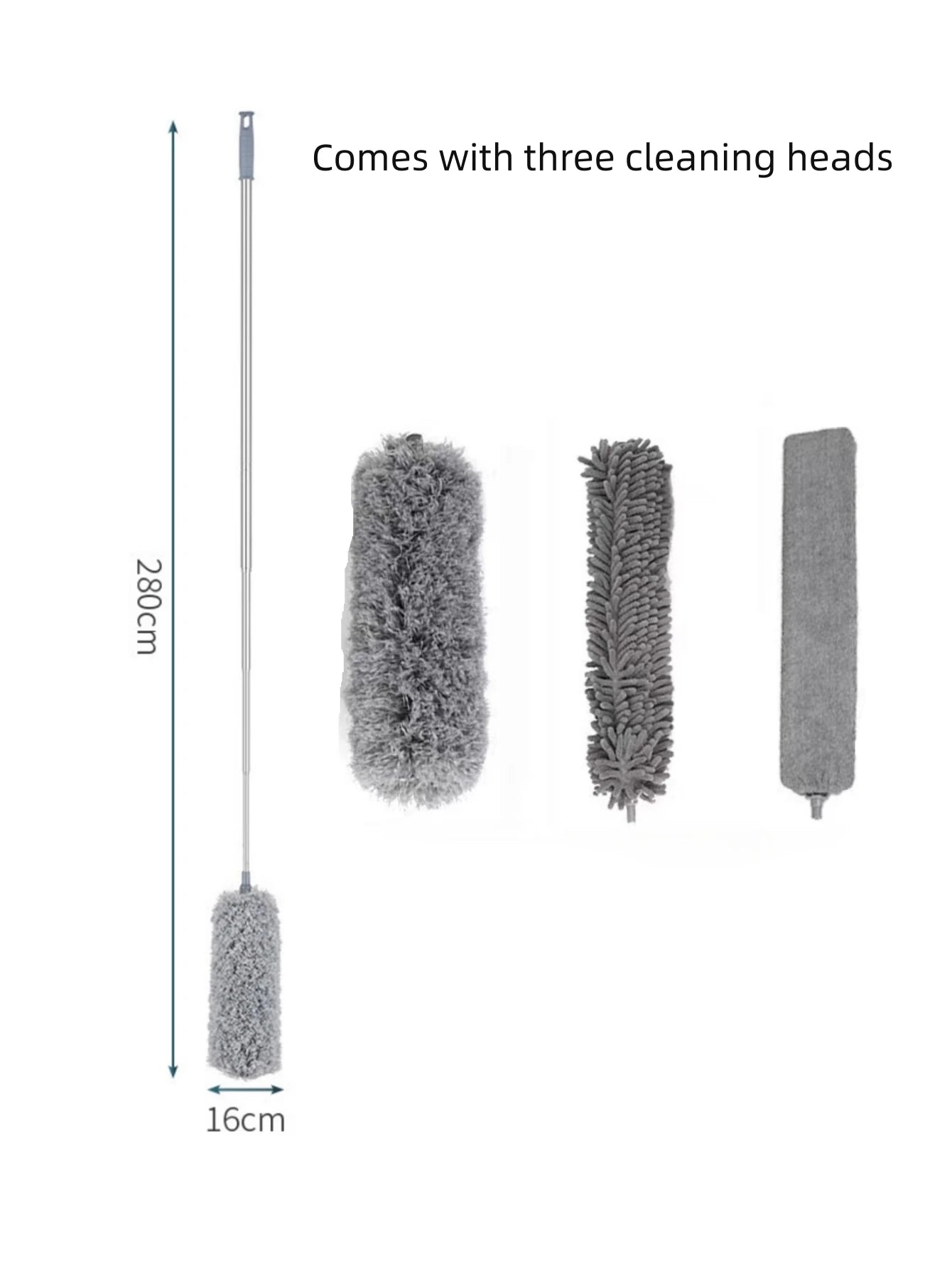 Extendable Duster With Multi-Tool Heads