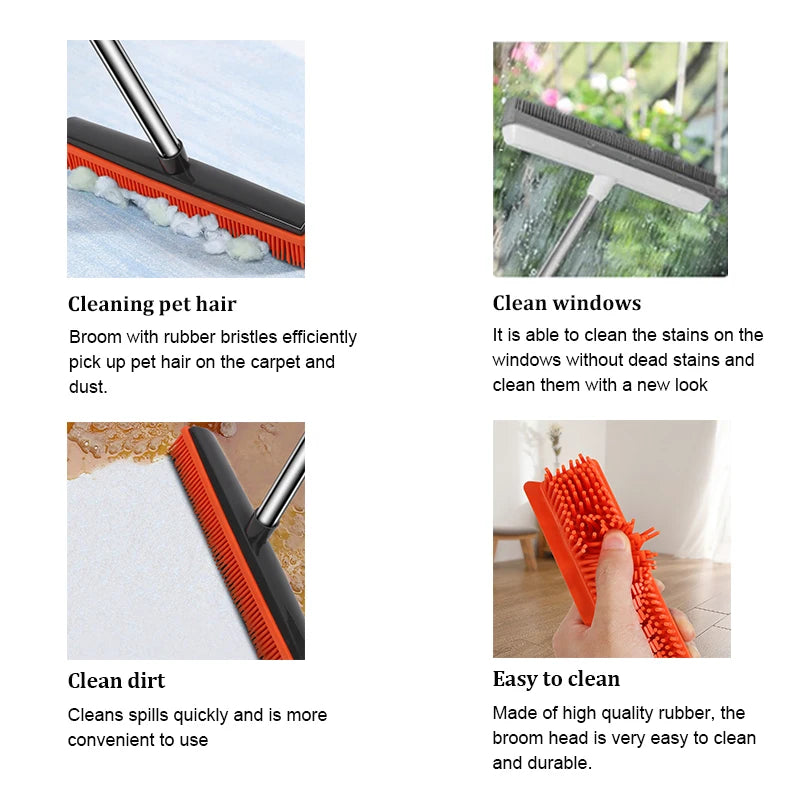 Heavy Duty Silicone Push Broom