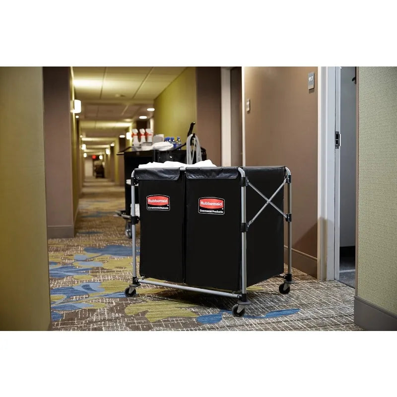 Commercial Collapsible Utility Cart (Split 8 Bushel Bins)