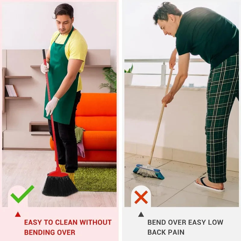 Heavy Duty Commercial Angle Brooms (12-Pack)