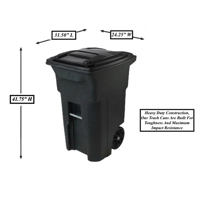Heavy Duty 64 Gallon Garbage Trash Can