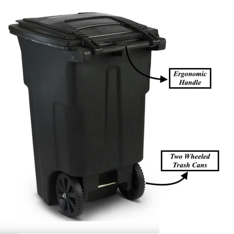 Heavy Duty 64 Gallon Garbage Trash Can