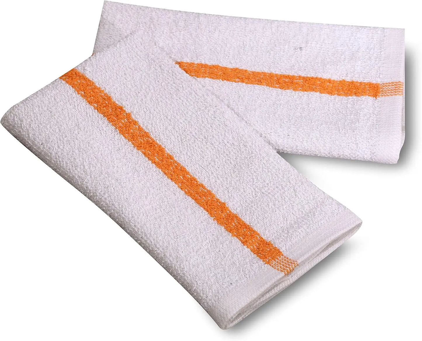 Cotton Blend White Bar Towels (120pcs)