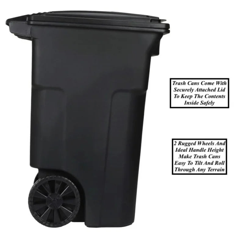 Heavy Duty 64 Gallon Garbage Trash Can