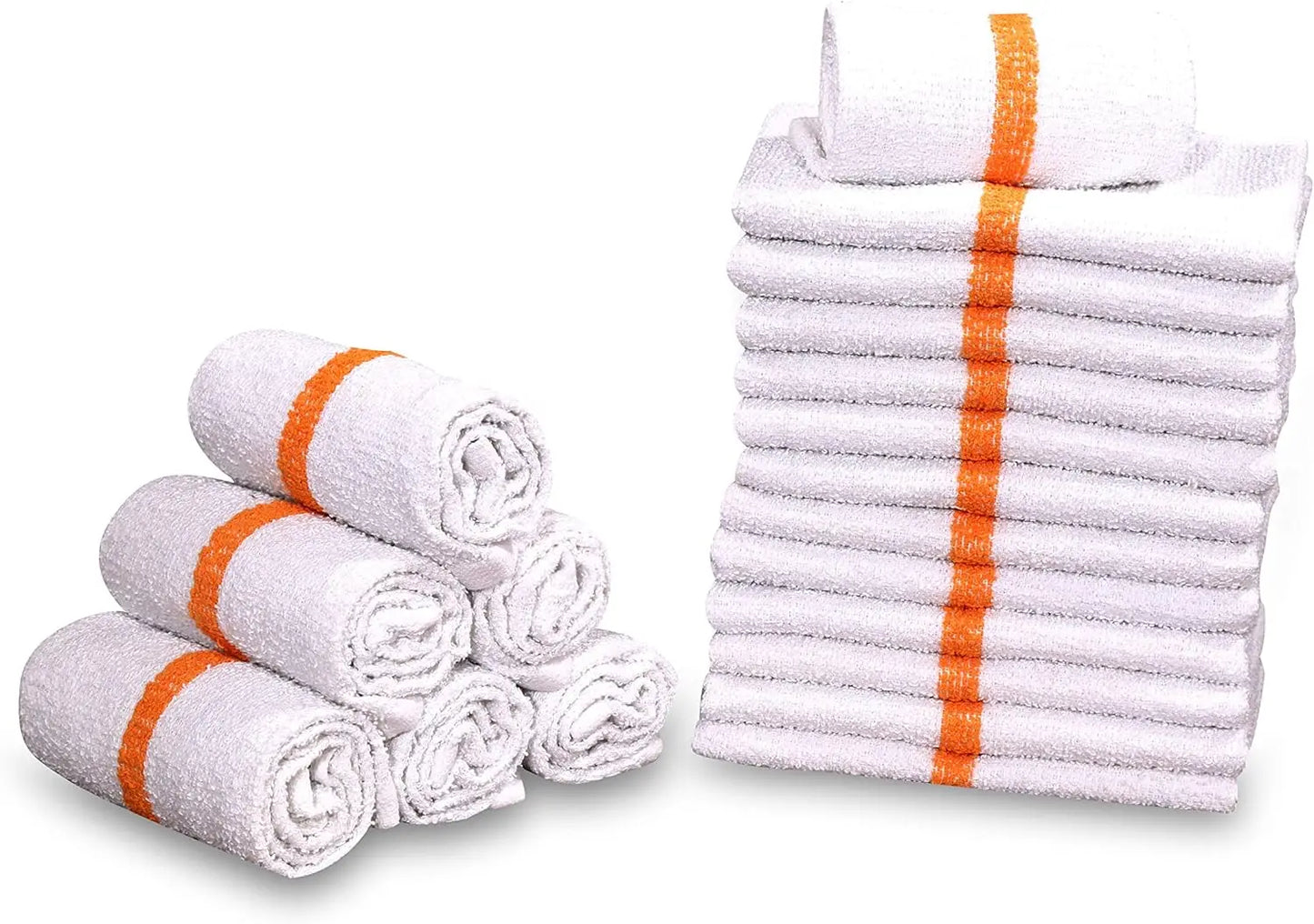 Cotton Blend White Bar Towels (120pcs)