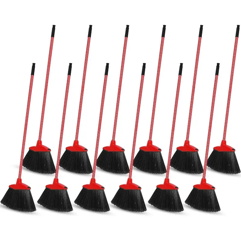Heavy Duty Commercial Angle Brooms (12-Pack)