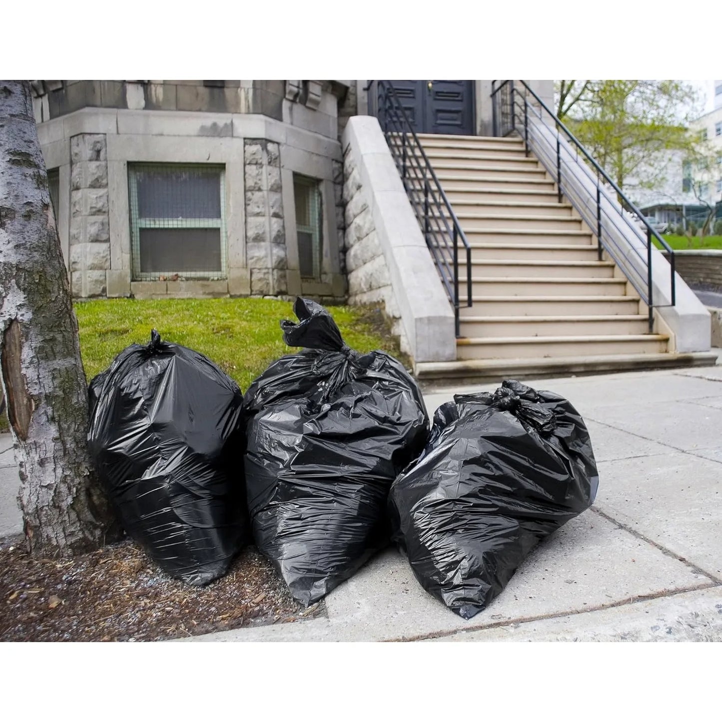 45 Gallon Trash Bags, (Value-Pack 100 Bags w/Ties)