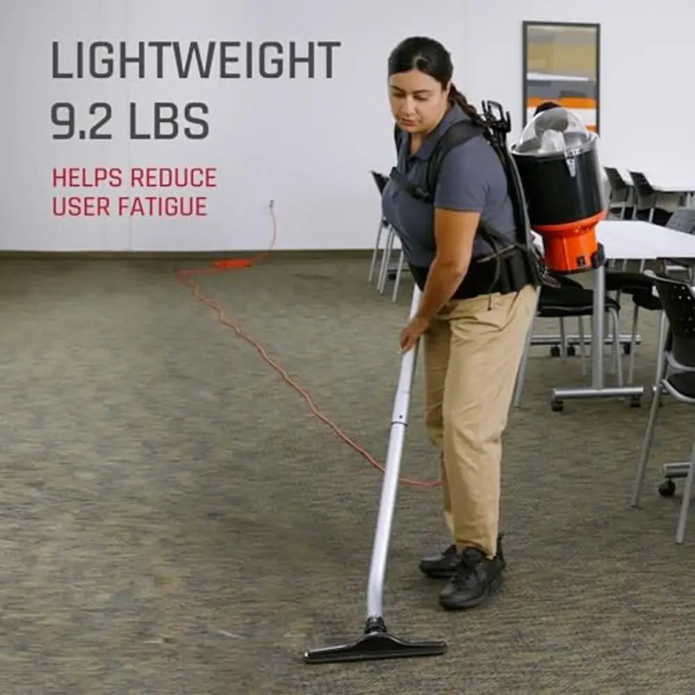 Commercial Lightweight Backpack Vacuum With HEPA Filter