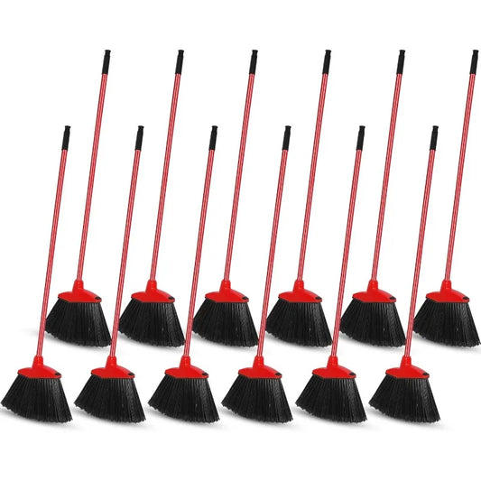 Heavy Duty Commercial Angle Brooms (12-Pack)